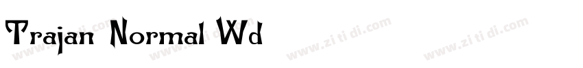 Trajan-Normal Wd字体转换